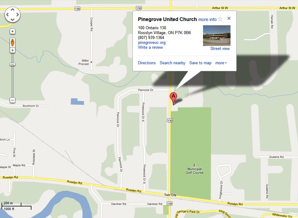 Pinegrove uc on map